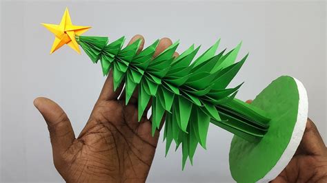 3d Paper Christmas Tree Making Diy Tutorial How To Make A 3d Paper Xmas Tree Youtube