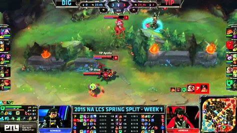 Highlights Dignitas Vs Team Impulse Na Lcs Spring W D Dig Vs