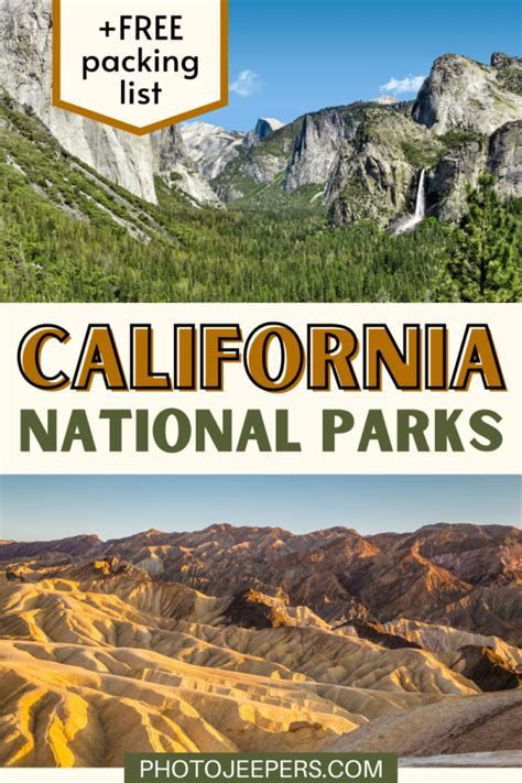 List of National Parks in California - PhotoJeepers