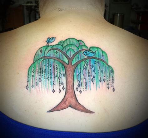 Willow Tree Tattoo On Back Willow Tree Tattoos Tree Tattoo Back