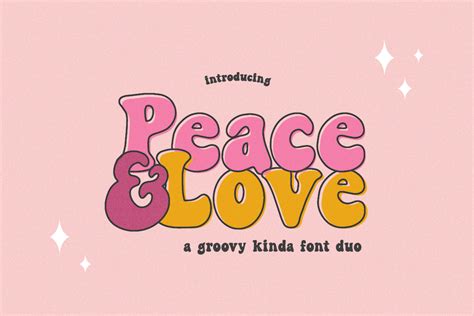 Peace And Love Font By Salt And Pepper Fonts · Creative Fabrica