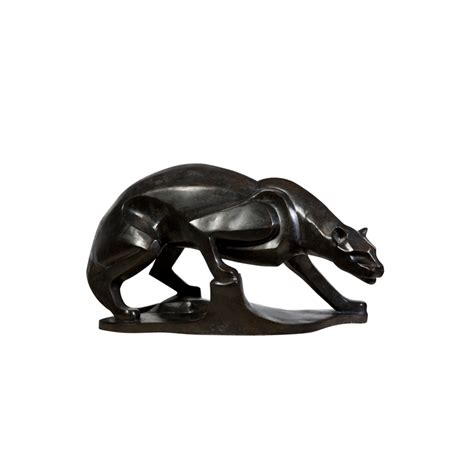 Bronze Contemporary Walking Panther Sculpture - Florida Bronze Statues ...