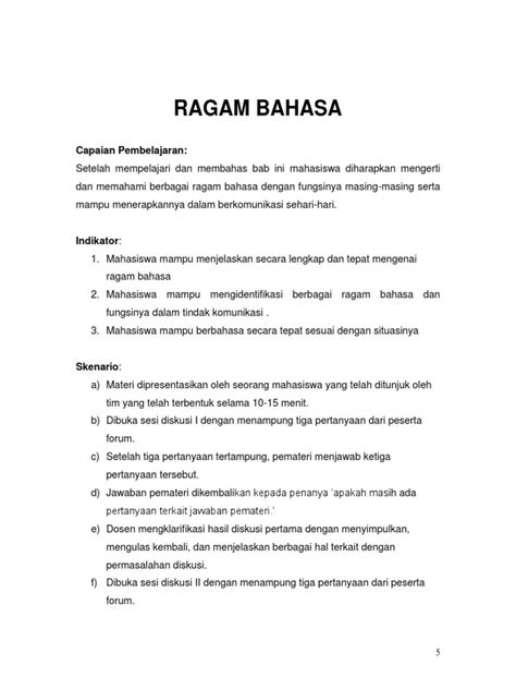 Detail Contoh Ragam Baku Koleksi Nomer