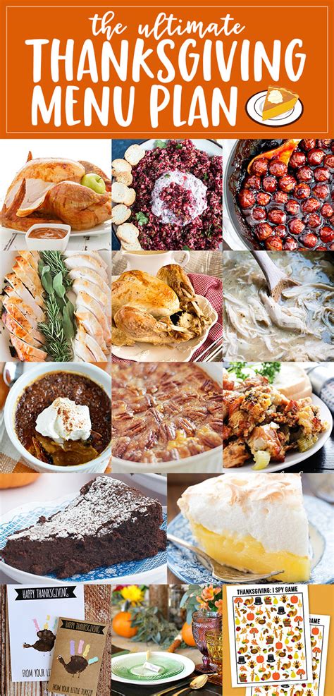 The Perfect Thanksgiving Menu Plan - Eighteen25