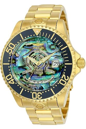 Invicta Men S 23454 Pro Diver Analog Display Automatic Self Wind Gold