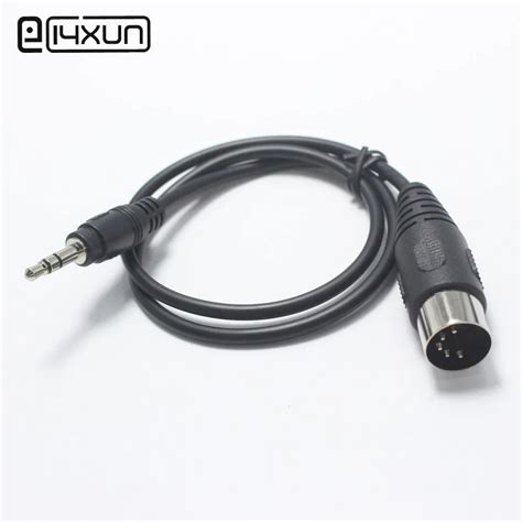 EClyxun 1pcs Din 5 Pin Din MIDI Male Plug To 3 5mm 3 Pole Male Stereo