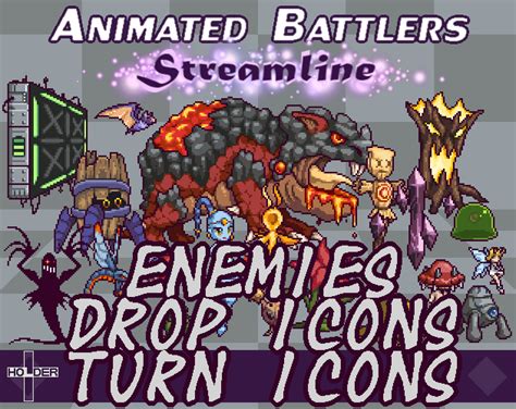 3 New Enemy Types And All 158 Icons Holders Animated Battlers Free