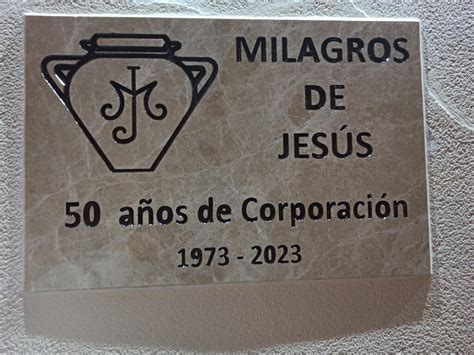 Descubrimiento Piedra Conmemorativa L Aniversario Los Milagros De