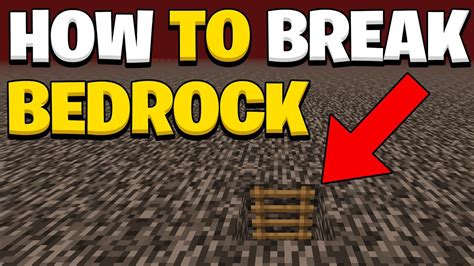 How To Break Bedrock In Minecraft Java Youtube