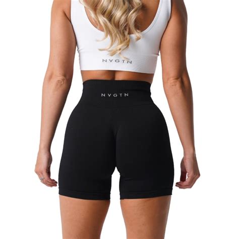 NVGTN Solide Nahtlose Lycra Spandex kurze Shorts Leggins für Frauen