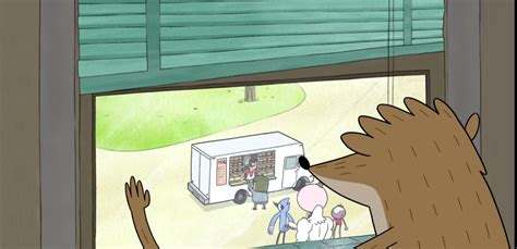 Rigby Looking Out Of Window Blank Template Imgflip