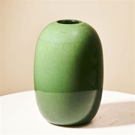 Pure Home Living Green Round Glass Vase Large Buy Pure Home