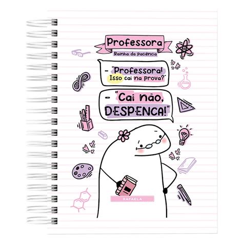 Caderno A5 Professora Flork Maisdimari Papelaria Personalizada