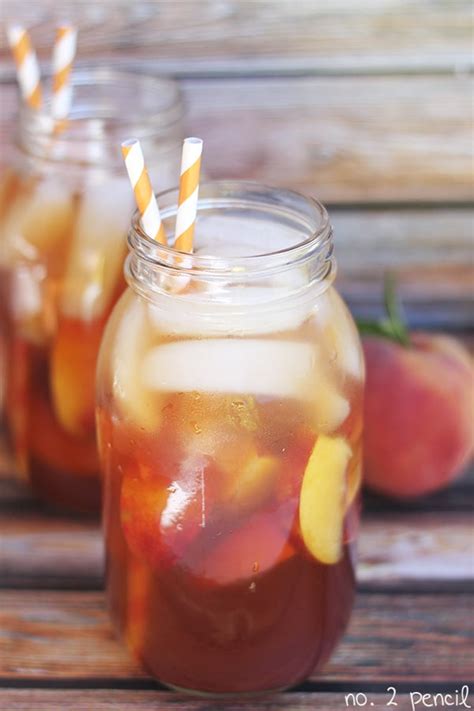 Easy Homemade Peach Iced Tea Recipe No Pencil