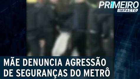 Jovem de 15 anos é imobilizado por seguranças de metrô em SP Primeiro