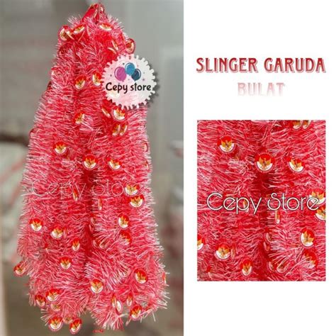 Jual 6268 5 Slinger Merah Putih Garuda Bulat Hiasan HUT RI 17