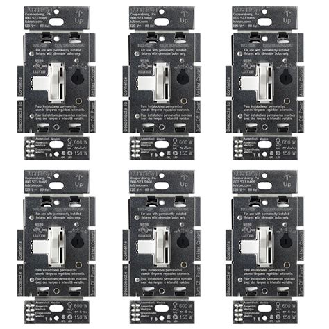 Lutron Toggler C L Dimmer Switch For Dimmable Led Halogen Incandescent Bulbs Single Pole 3 Way