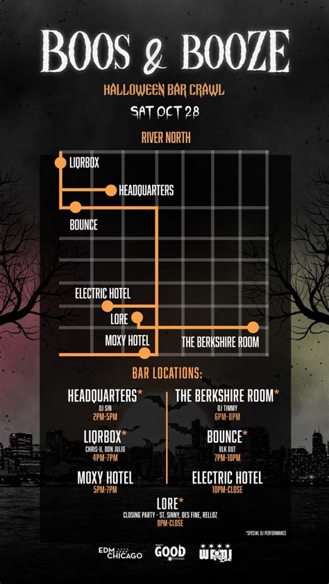 Boos Booze Halloween Bar Crawl River North Wami Tickets