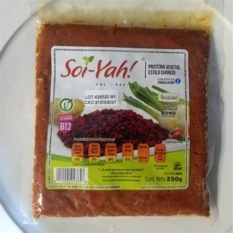 Soi yah Proteína vegetal estilo chorizo Review abillion