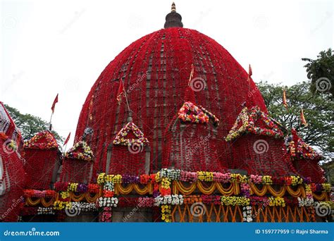 Kamakhya Devi Temple in Assam India Covered in Flowers Stock Image - Image of holy, decoration ...