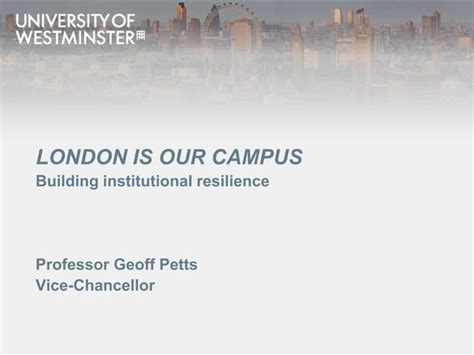 London Is Our Campus Building Collaborations To Gain Competitive