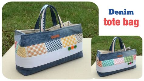 How To Sew A Denim Tote Bags Tutorial Sewing Diy A Tote Bags From Old