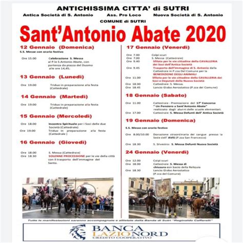 Sutri La Festa Di Sant Antonio Tra Folklore E Tradizione E Choose