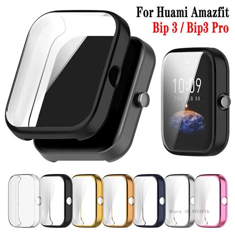 Tpu Protective Cover For Huami Amazfit Bip Screen Protector Case For