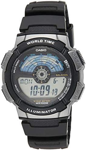 Casio Mens Quartz Watch Digital Display And Resin Strap AE 1100W 1AVDF