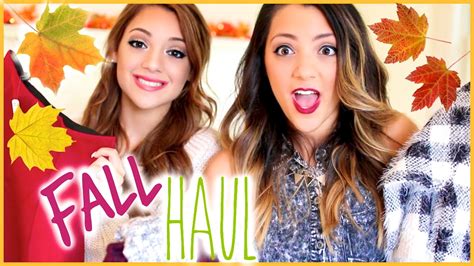 HUGE Fall Haul 2014 | Niki and Gabi - YouTube