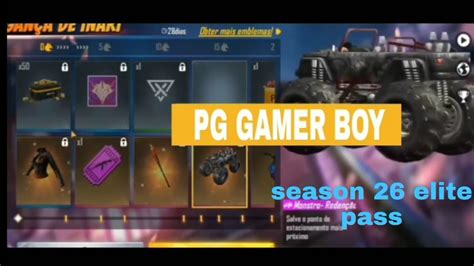 Free Fire New Season 26 Elite Pass Full Video YouTube