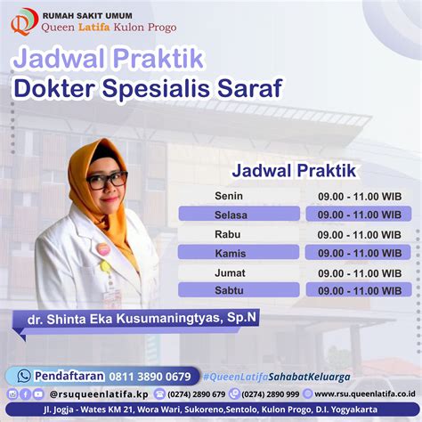 Jadwal Dokter Spesialis Saraf Rsu Queen Latifa Kulon Progo