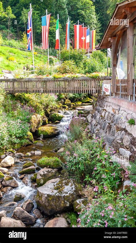 Black Forest In Bavaria Germany The Stream That Flows In The Village