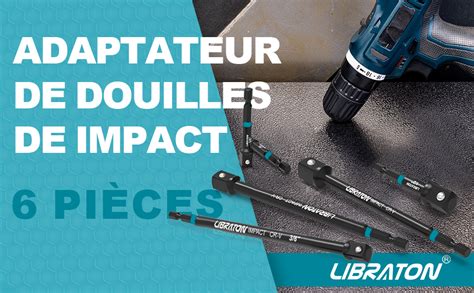 Libraton Adaptateur De Douilles De Impact Adaptateur De Douilles De