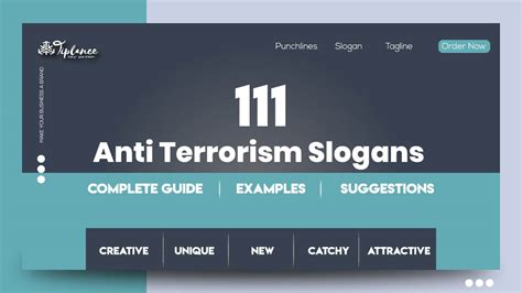 111 Powerful Anti Terrorism Slogans Suggestion And Ideas Tiplance