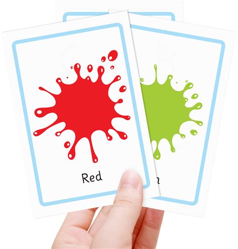 Color Flash Cards Printable PDF