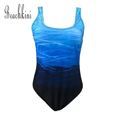 Buy 2018 Sexy One Piece Swimsuits Gradient Color Women Swimwear Criss Cross