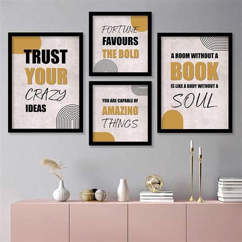 Kotart Wood Motivational Quotes Wall Frames Framed Posters For Living