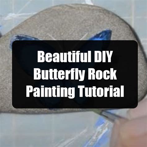 Beautiful DIY Butterfly Rock Painting Tutorial