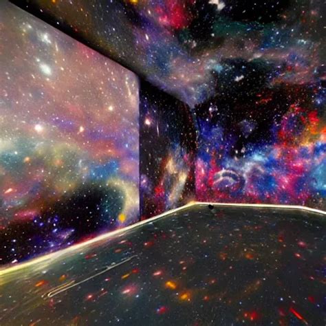 Colorful Liminal Space In Outer Space By Mat Collishaw Stable