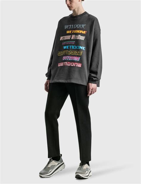 We11done Front Logo Sweatshirt Hbx Globally Curated Fashion And