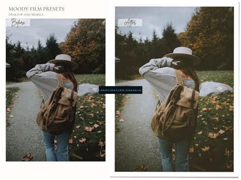 Moody Film Lightroom Mobile Desktop Presets Faded Film Etsy