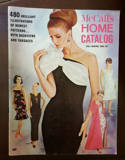 Vintage McCall Sewing Pattern Book Fashion Catalog 60s Couturier