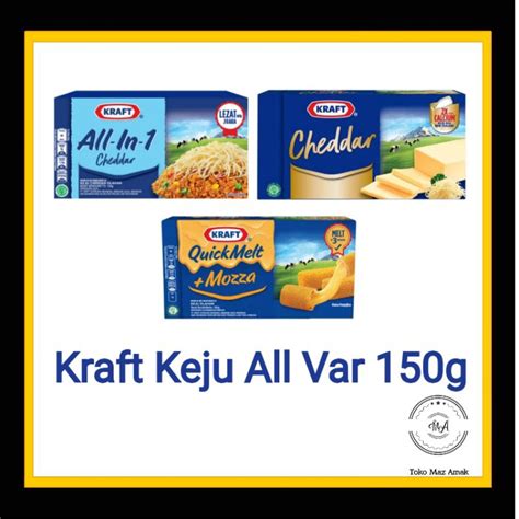 Jual Kraft Keju All In One Cheddar Gr Mozzarella Gr Shopee