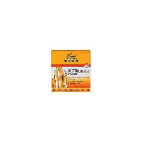 Tiger Balm Pain Relieving Patch Advanced Hydrogel Long Lasting 5 Ct