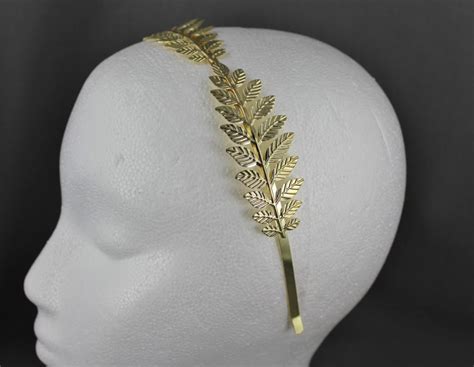 Gold Leaf Headband Laurel Crown Leaves Hair Band Greek Toga Roman