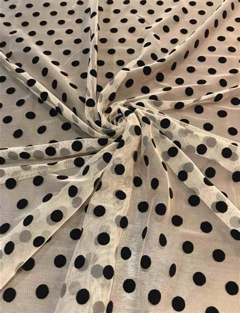 Polka Dots Tulle Fabric By The Yard Width 150cm Etsy Tulle Fabric