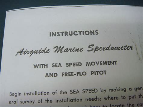 Vintage Airguide Marine Speedometer Ebay