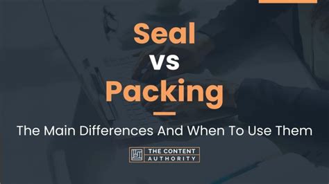 Seal vs Packing: The Main Differences And When To Use Them