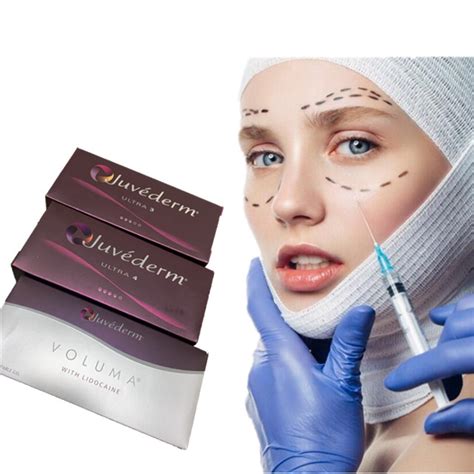 Juvederm Ultra3 Ultra4 Voluma Cross Linked Dermal Filler 2x1ml For Face